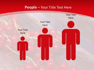 A Bunch Of Red Berries Sitting On Top Of A Wooden Table PowerPoint Template
