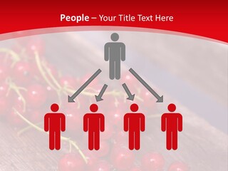 A Bunch Of Red Berries Sitting On Top Of A Wooden Table PowerPoint Template