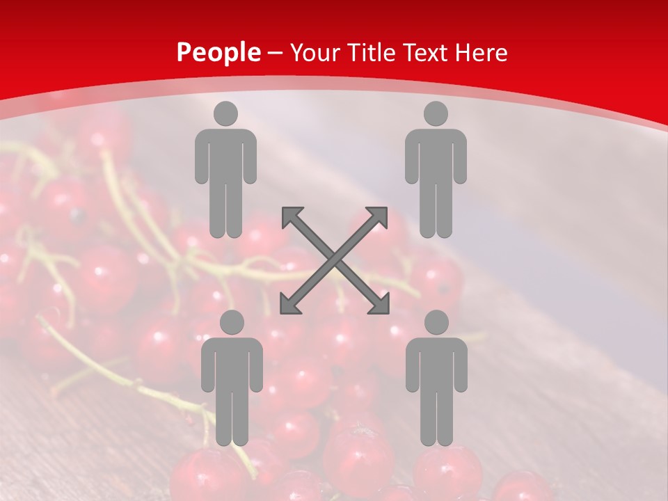A Bunch Of Red Berries Sitting On Top Of A Wooden Table PowerPoint Template
