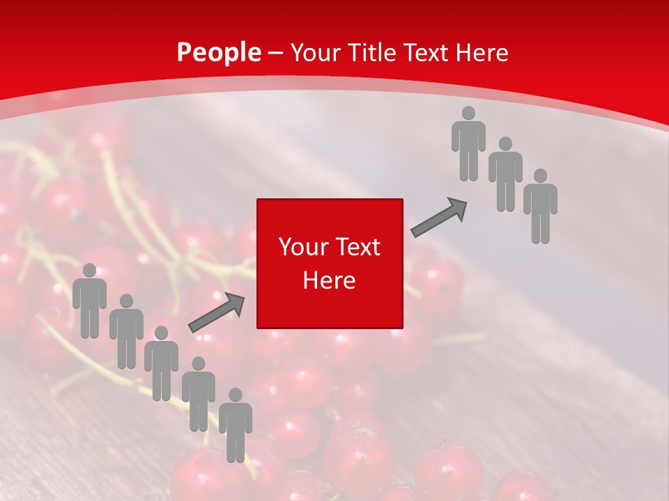 A Bunch Of Red Berries Sitting On Top Of A Wooden Table PowerPoint Template