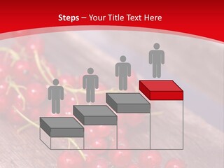 A Bunch Of Red Berries Sitting On Top Of A Wooden Table PowerPoint Template
