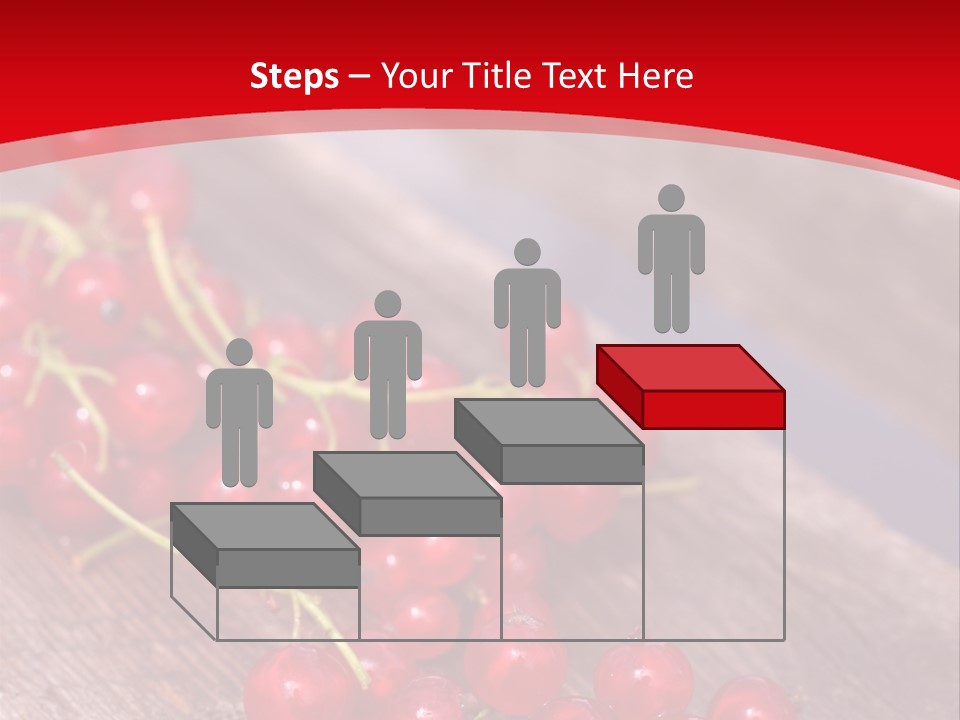 A Bunch Of Red Berries Sitting On Top Of A Wooden Table PowerPoint Template