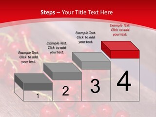 A Bunch Of Red Berries Sitting On Top Of A Wooden Table PowerPoint Template