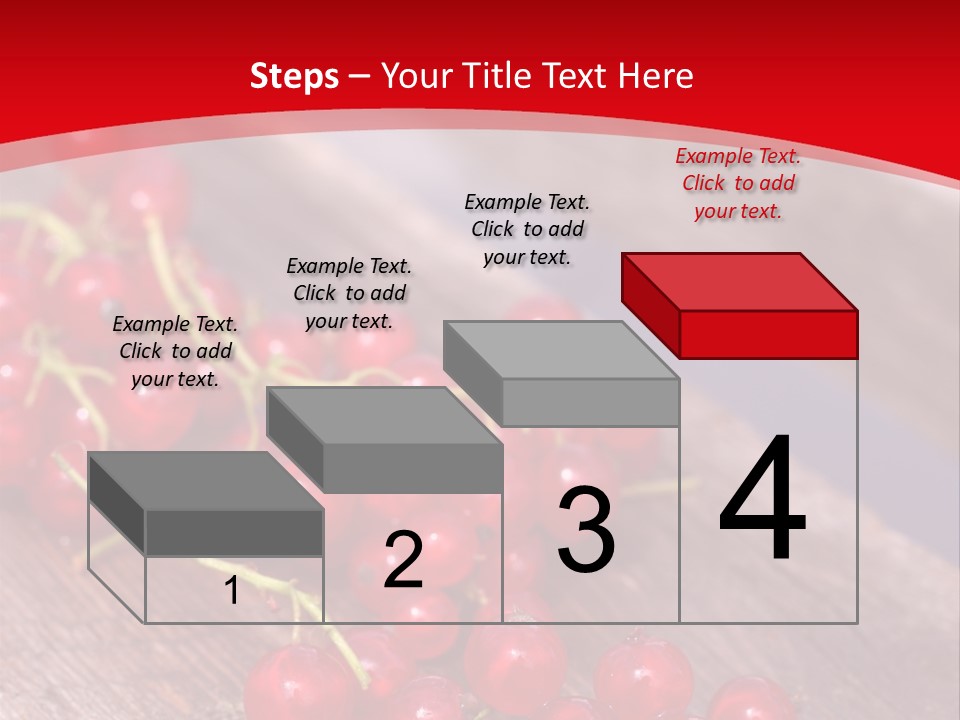 A Bunch Of Red Berries Sitting On Top Of A Wooden Table PowerPoint Template