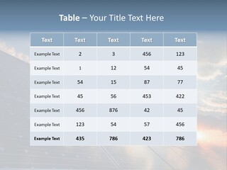 A Solar Panel With The Sun Shining Through The Clouds PowerPoint Template