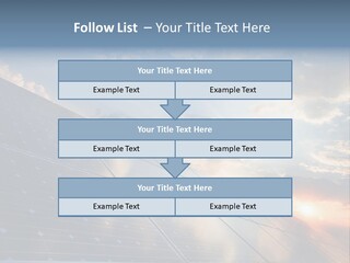 A Solar Panel With The Sun Shining Through The Clouds PowerPoint Template