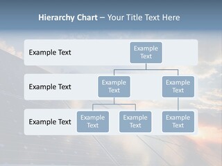 A Solar Panel With The Sun Shining Through The Clouds PowerPoint Template