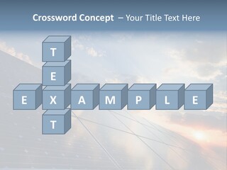 A Solar Panel With The Sun Shining Through The Clouds PowerPoint Template
