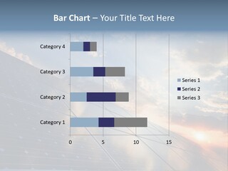 A Solar Panel With The Sun Shining Through The Clouds PowerPoint Template