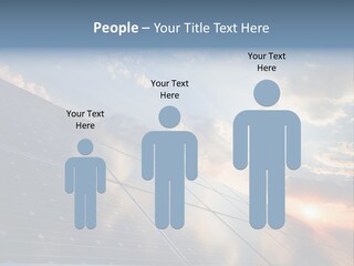 A Solar Panel With The Sun Shining Through The Clouds PowerPoint Template