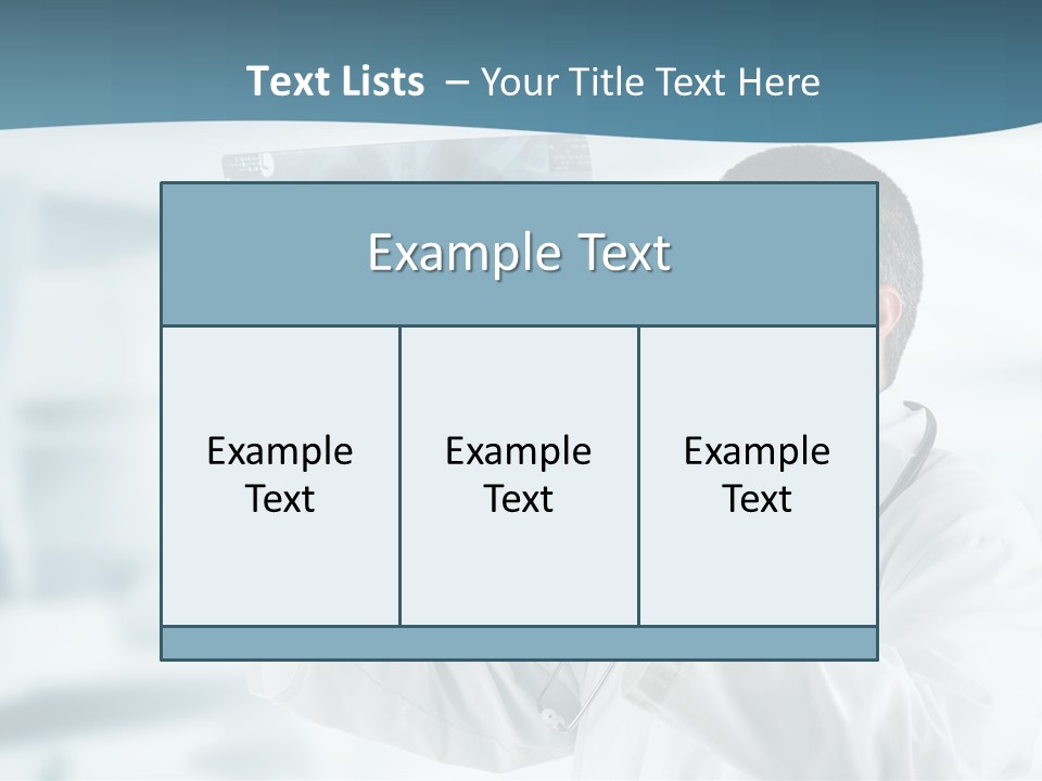 A Doctor Holding Up A X - Ray Image In Front Of His Face PowerPoint Template