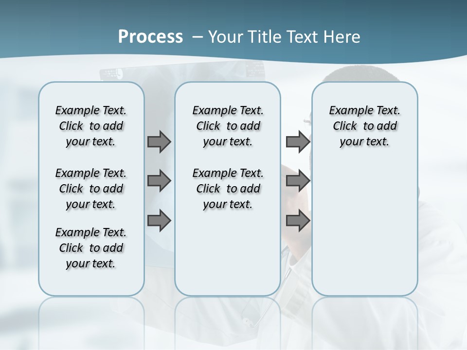 A Doctor Holding Up A X - Ray Image In Front Of His Face PowerPoint Template