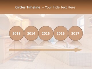 A Bath Room With A Bath Tub A Sink And A Mirror PowerPoint Template