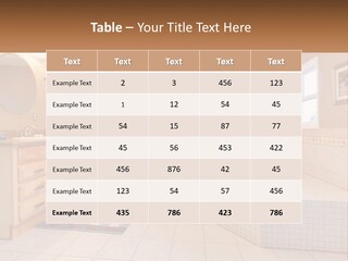 A Bath Room With A Bath Tub A Sink And A Mirror PowerPoint Template