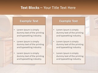 A Bath Room With A Bath Tub A Sink And A Mirror PowerPoint Template