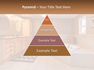 A Bath Room With A Bath Tub A Sink And A Mirror PowerPoint Template