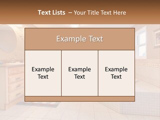A Bath Room With A Bath Tub A Sink And A Mirror PowerPoint Template