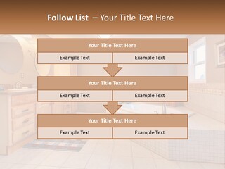A Bath Room With A Bath Tub A Sink And A Mirror PowerPoint Template