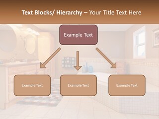A Bath Room With A Bath Tub A Sink And A Mirror PowerPoint Template