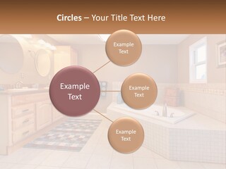 A Bath Room With A Bath Tub A Sink And A Mirror PowerPoint Template