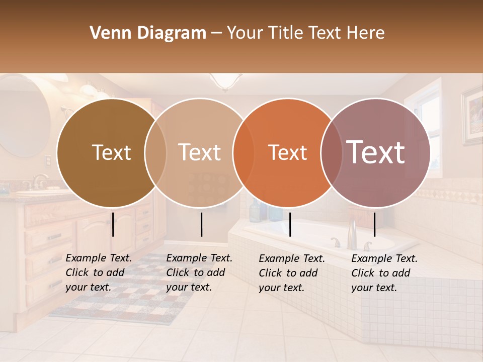 A Bath Room With A Bath Tub A Sink And A Mirror PowerPoint Template