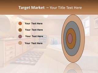 A Bath Room With A Bath Tub A Sink And A Mirror PowerPoint Template