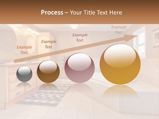 A Bath Room With A Bath Tub A Sink And A Mirror PowerPoint Template