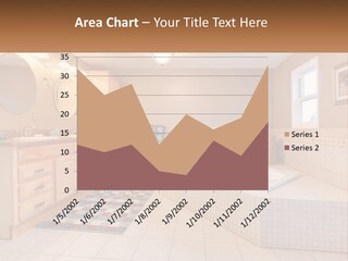 A Bath Room With A Bath Tub A Sink And A Mirror PowerPoint Template