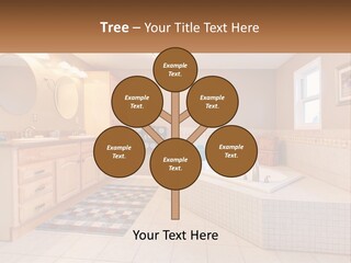 A Bath Room With A Bath Tub A Sink And A Mirror PowerPoint Template