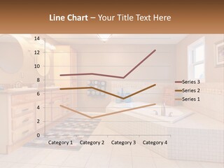 A Bath Room With A Bath Tub A Sink And A Mirror PowerPoint Template