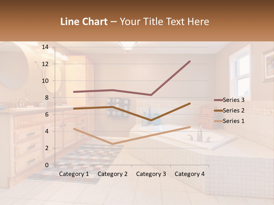 A Bath Room With A Bath Tub A Sink And A Mirror PowerPoint Template