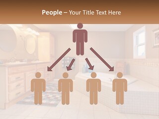 A Bath Room With A Bath Tub A Sink And A Mirror PowerPoint Template