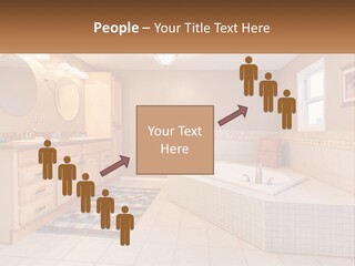 A Bath Room With A Bath Tub A Sink And A Mirror PowerPoint Template
