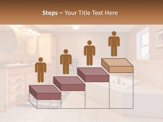 A Bath Room With A Bath Tub A Sink And A Mirror PowerPoint Template