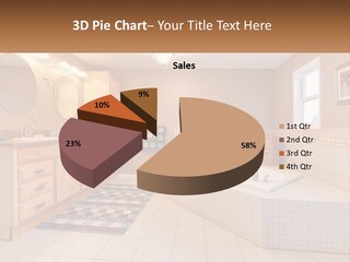 A Bath Room With A Bath Tub A Sink And A Mirror PowerPoint Template