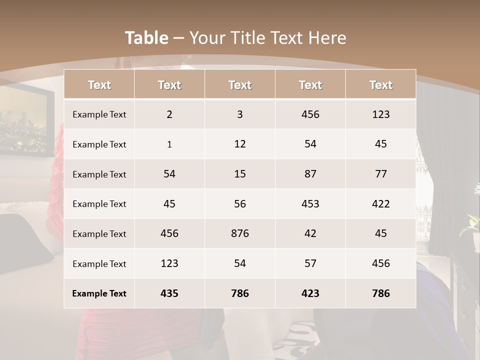 A Woman Combing A Man's Hair In A Living Room PowerPoint Template