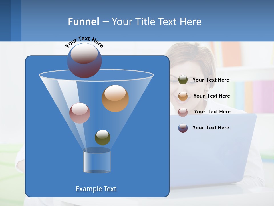 A Woman And Two Children Looking At A Laptop PowerPoint Template