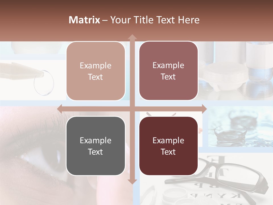 A Collage Of Different Types Of Eyeglasses PowerPoint Template