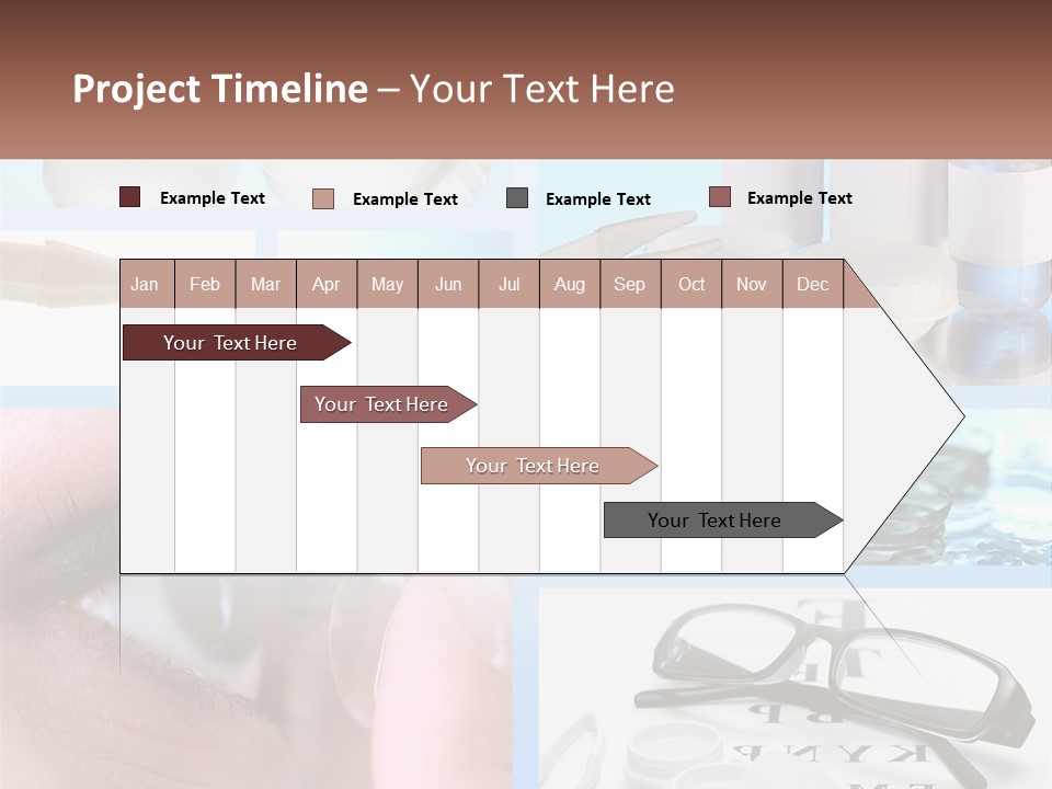 A Collage Of Different Types Of Eyeglasses PowerPoint Template