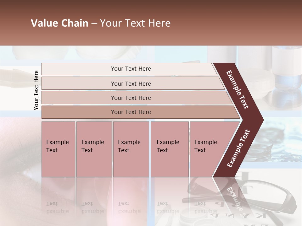 A Collage Of Different Types Of Eyeglasses PowerPoint Template