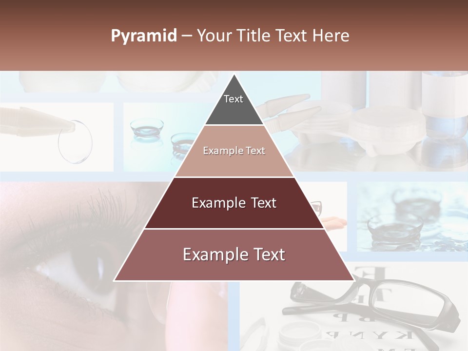 A Collage Of Different Types Of Eyeglasses PowerPoint Template