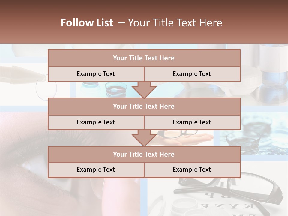 A Collage Of Different Types Of Eyeglasses PowerPoint Template