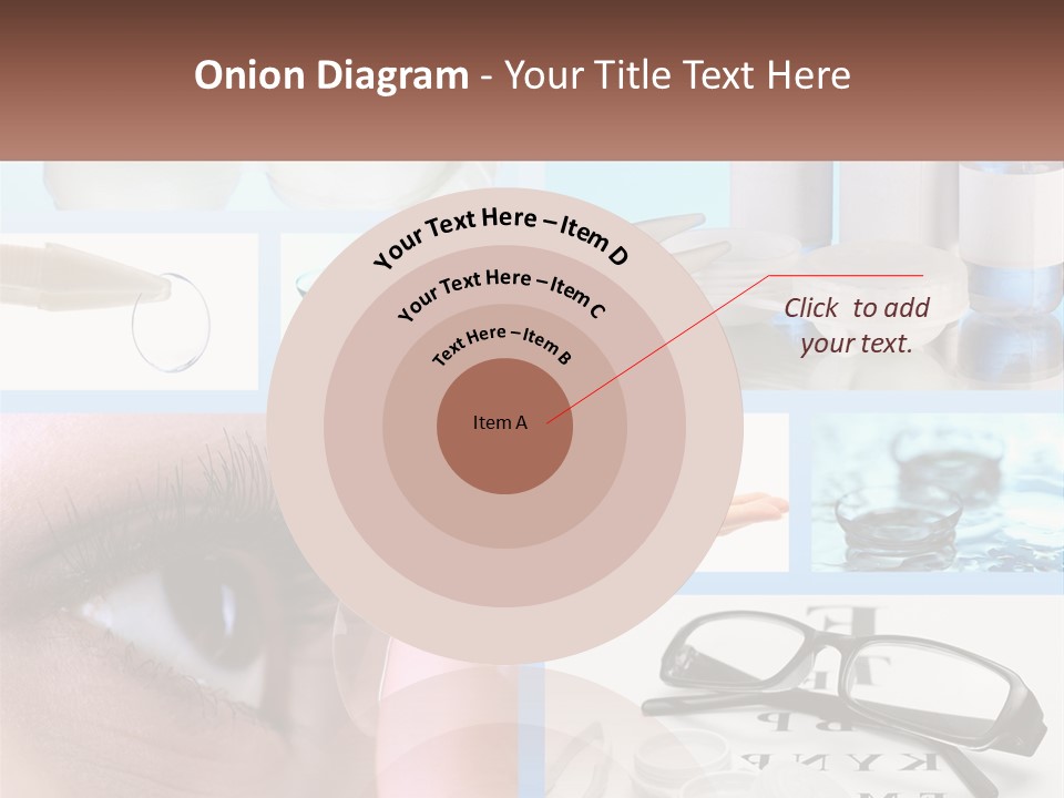 A Collage Of Different Types Of Eyeglasses PowerPoint Template