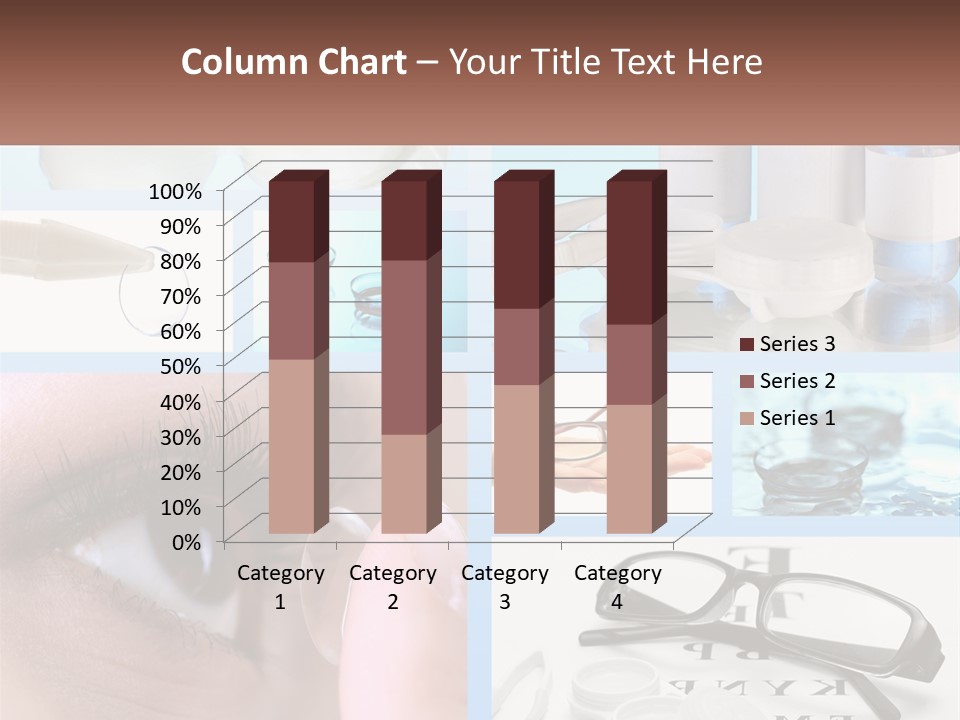 A Collage Of Different Types Of Eyeglasses PowerPoint Template