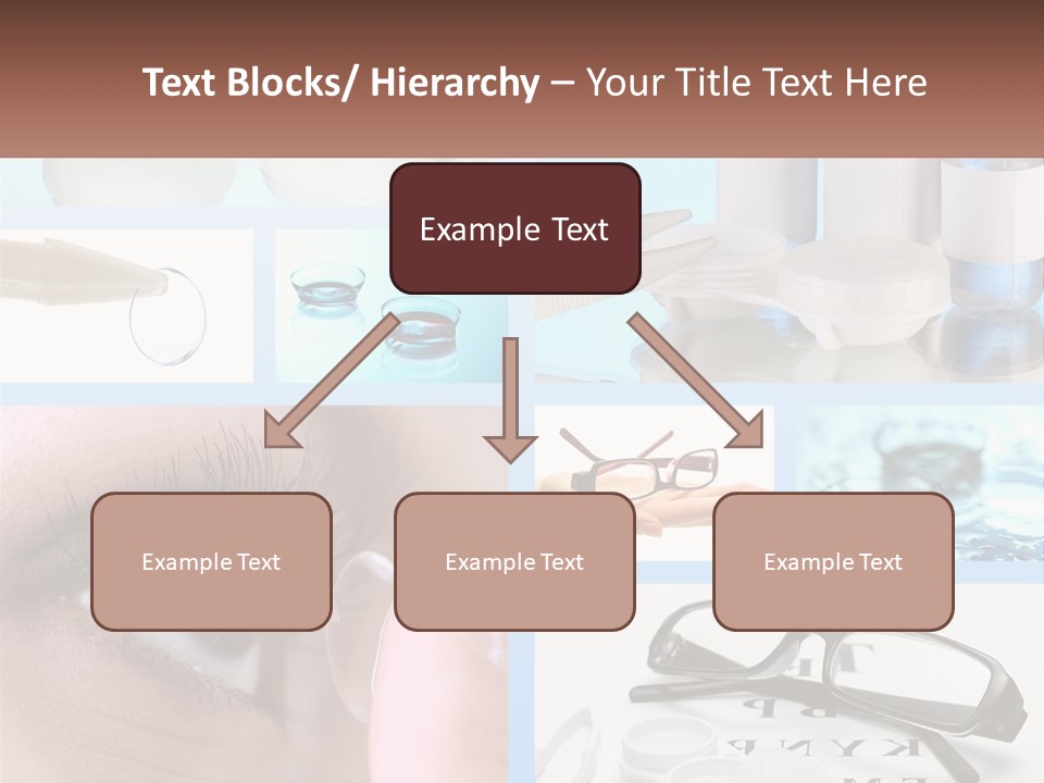 A Collage Of Different Types Of Eyeglasses PowerPoint Template