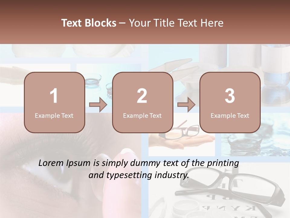 A Collage Of Different Types Of Eyeglasses PowerPoint Template