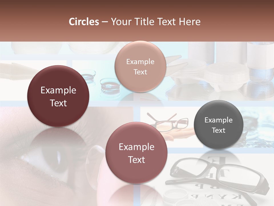 A Collage Of Different Types Of Eyeglasses PowerPoint Template