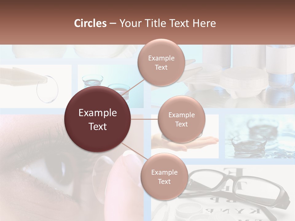 A Collage Of Different Types Of Eyeglasses PowerPoint Template
