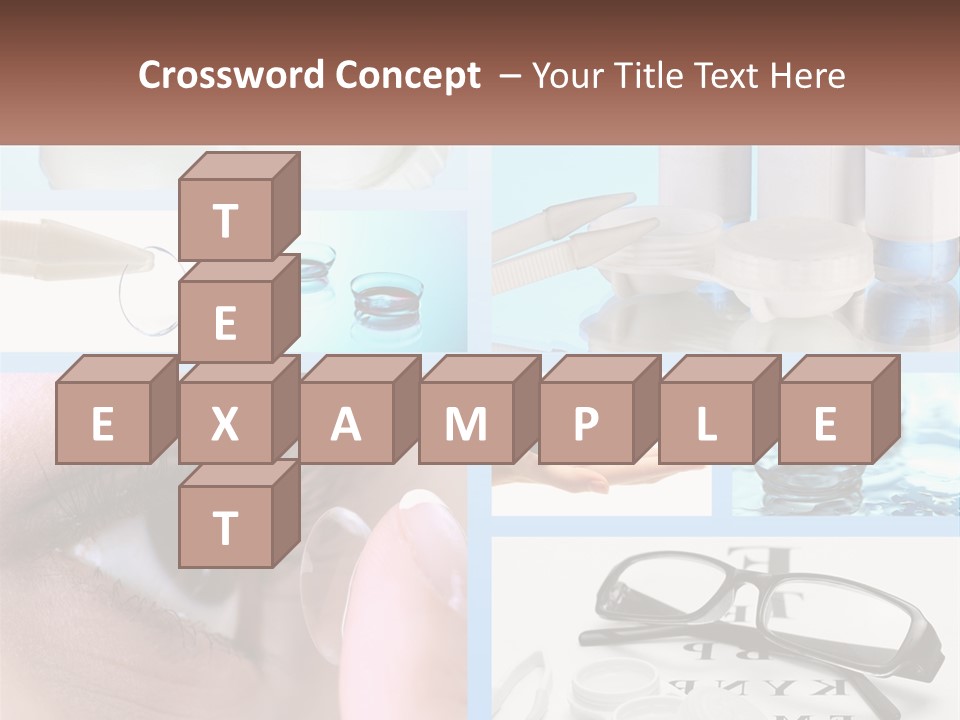 A Collage Of Different Types Of Eyeglasses PowerPoint Template