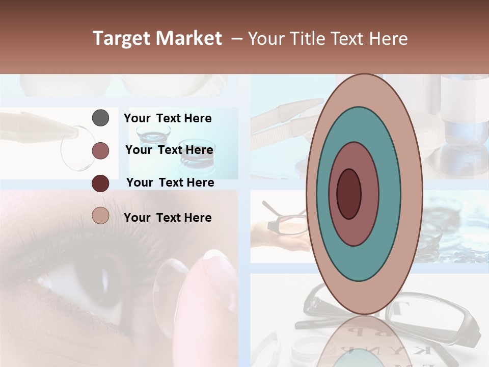 A Collage Of Different Types Of Eyeglasses PowerPoint Template